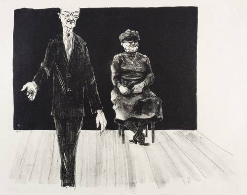 Escher, Hans -  -  - Ohne Titel (Ehepaar)