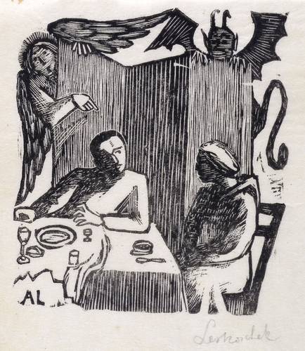 Leskoschek, Axl - Die Brüder Karamasow (Dostojewski) - Die Brüder Karamasow (Dostojewski) - Tischszene