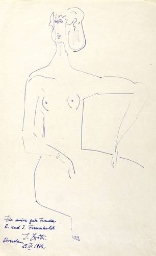 Witz, Ignacy -  -  - Sitzender Frauenakt