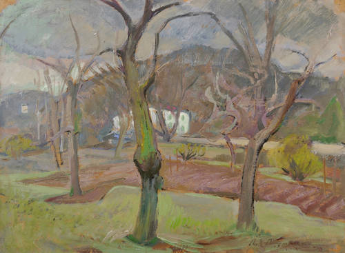 Angermann, Anna Elisabeth -  -  - Obstwiese am Elbhang