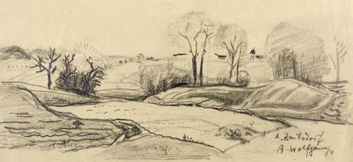 Wolfgang, Alexander -  -  - Landschaft bei Zeulsdorf (Gera)