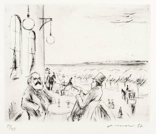 Mohr, Arno -  -  - Begegnung Karl Marx und Heinrich Heine in Paris