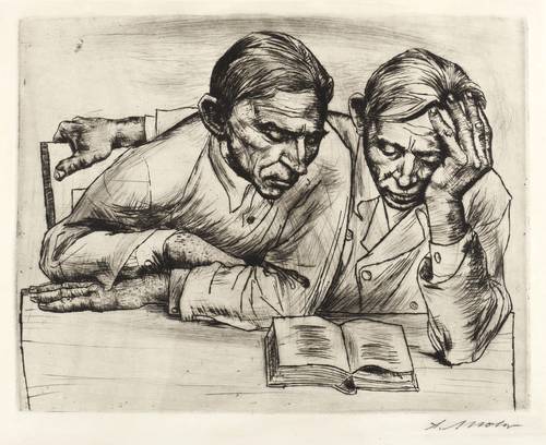 Mohr, Arno -  -  - Lesende Männer