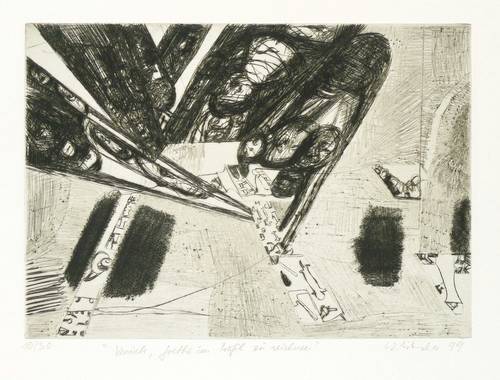 Libuda, Walter -  -  - Versuch, Goethe im Profil zu zeichnen