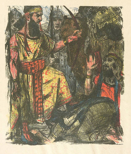 Corinth, Lovis - Das Buch Judith - Das Buch Judith - Achior vor Holofernes