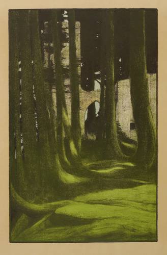 Kampmann, Gustav -  -  - Ruine im Walde