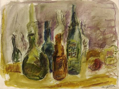 Leifer, Horst -  -  - Flaschen-Stillleben