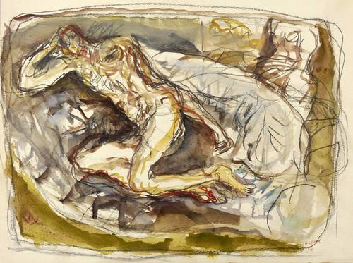 Leifer, Horst -  -  - Liegender männlicher Akt