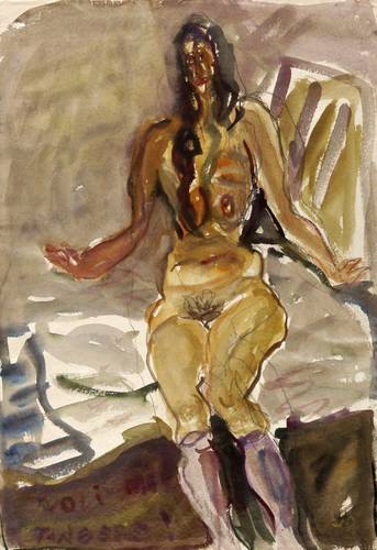 Leifer, Horst -  -  - Sitzender Akt (Noli me tangere)