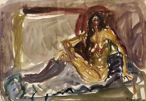 Leifer, Horst -  -  - Lagernder Akt (Passa domestikus)