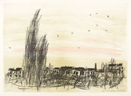 Mohr, Arno -  -  - Landschaft mit Vögeln