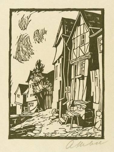 Uebel, Alfred -  -  - Alte Fachwerkhäuser