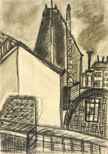 Kraft, Heidrun -  -  - Ohne Titel (Stadtlandschaft)