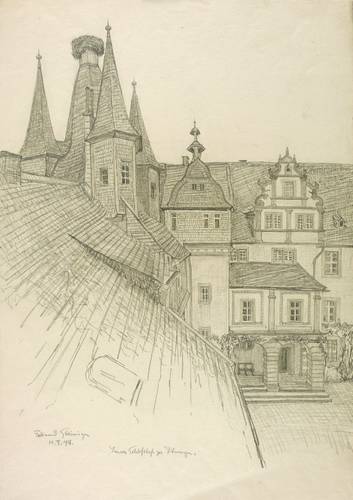 Steiniger, Ferdinand -  -  - Innerer Schlosshof