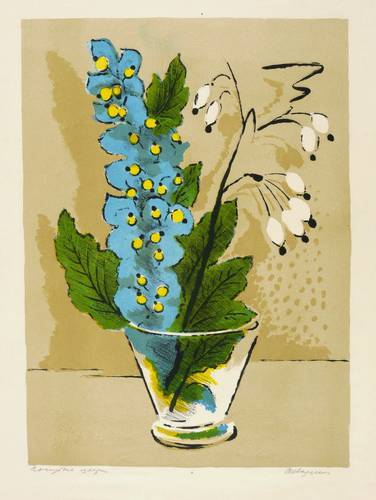 Vedernikov, Alexander Semyonovich -  -  - Blaue Blumen