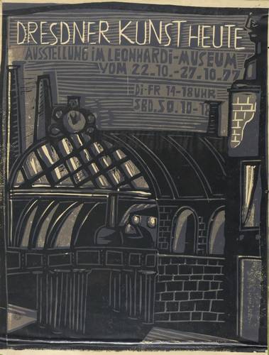 Herrmann, Peter - Ausstellungsplakat Leonhardi-Museum Dresden - Ausstellungsplakat Leonhardi-Museum Dresden - Dresdner Kunst heute