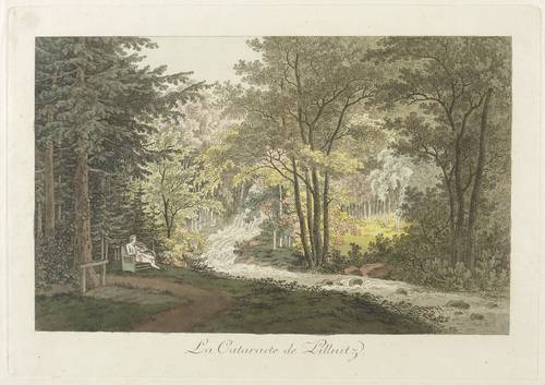 Deutscher Radierer -  -  - La Cataracte de Pillnitz (Friedrichsgrund)