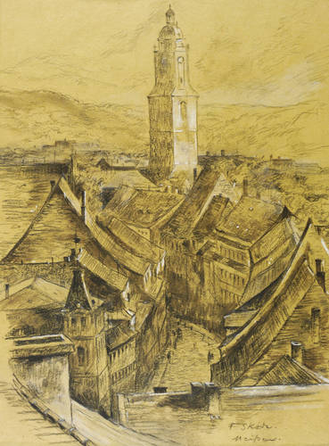 Skoda, Felix -  -  - Meißen (Altstadt mit Burgstraße und Frauenkirche)