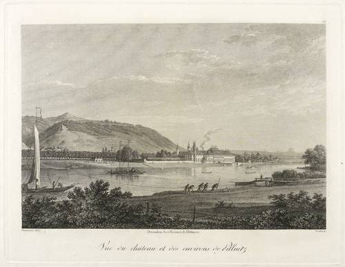 Veith, Johann Philipp -  -  - Vue du château et des environs de Pillnitz