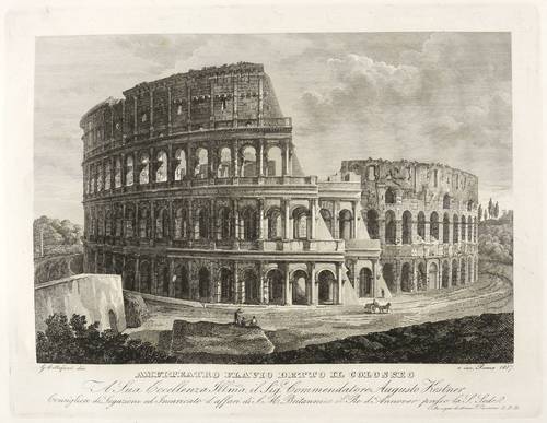 Cottafavi, Gaetano -  -  - Amfiteatro Flavio detto il Colosseo (Kolosseum in Rom)
