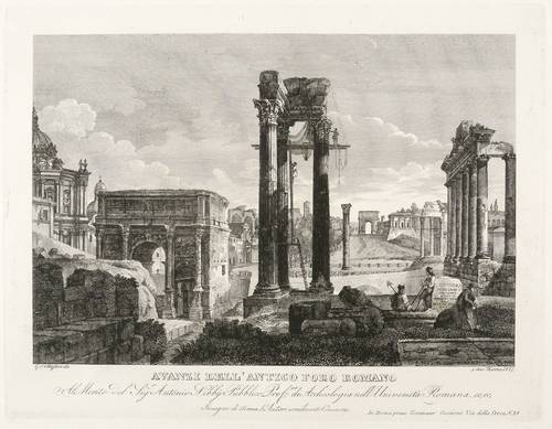 Cottafavi, Gaetano -  -  - Avanzi dell'Antico Foro Romano (Forum Romanum in Rom)