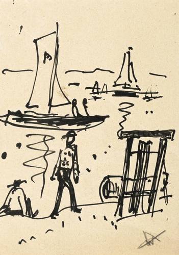 Wolfgang, Alexander -  -  - Strandszene