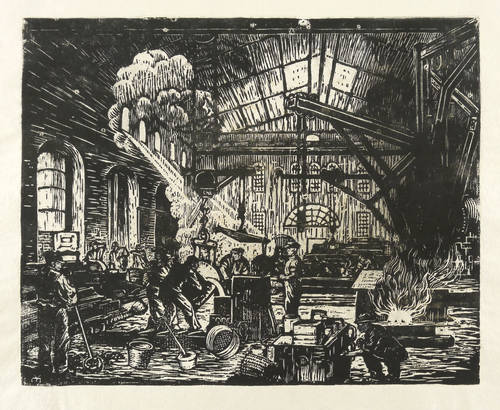 Enderlein, Karl -  -  - Im Stahlwerk