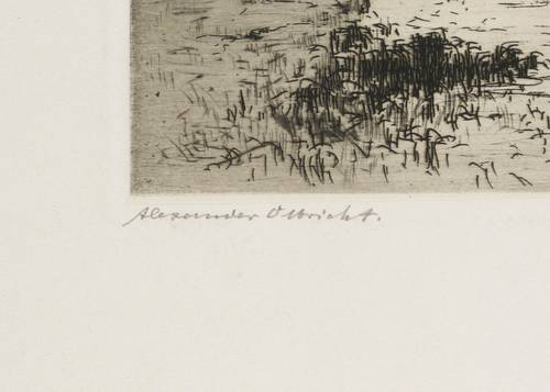 Olbricht, Alexander -  -  - Landschaft mit Bach (Bachlauf)