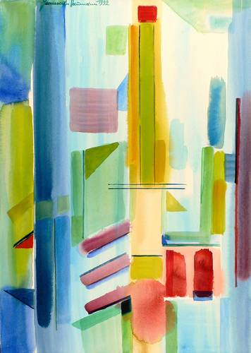 Naumann, Hermann -  -  - Fenster in Blau