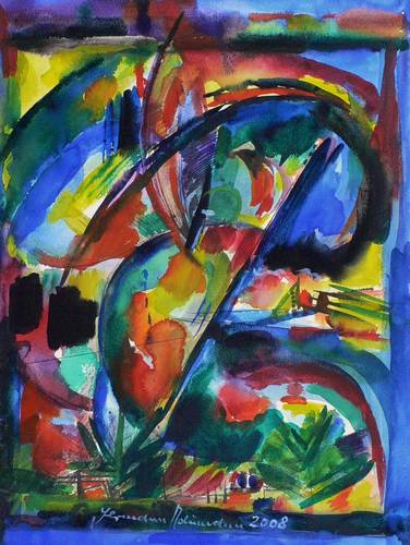 Naumann, Hermann -  -  - Schönwetterhoch über unserer Landschaft