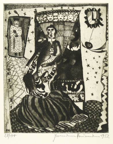 Naumann, Hermann - Grafik zu Franz Kafka - Grafik zu Franz Kafka - Leni (Der Prozess)