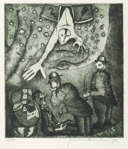 Naumann, Hermann - Grafik zu Franz Kafka - Grafik zu Franz Kafka - Hinrichtung (Der Prozess)