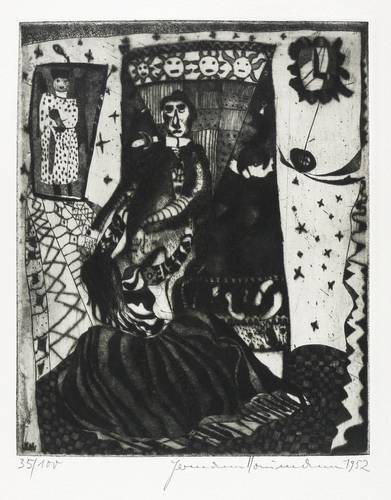 Naumann, Hermann - Grafik zu Franz Kafka - Grafik zu Franz Kafka - Leni (Der Prozess)