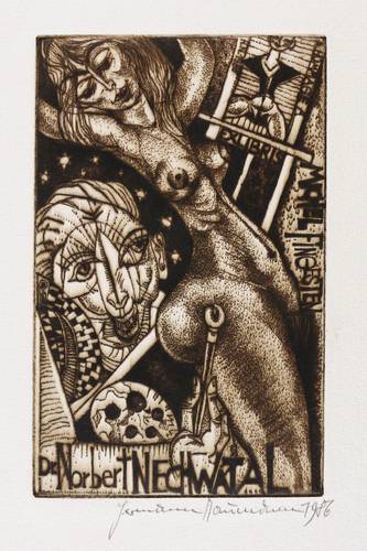 Naumann, Hermann -  -  - Hommage à Michel Fingesten. Exlibris Dr. Norbert Nechwatal