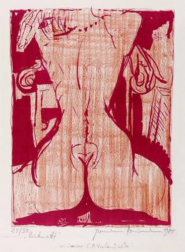 Naumann, Hermann -  -  - Rückenakt (Helga)