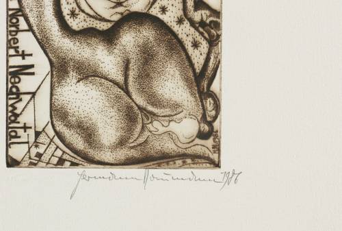 Naumann, Hermann -  -  - Hommage à Michel Fingesten. Exlibris Dr. Norbert Nechwatal (II)
