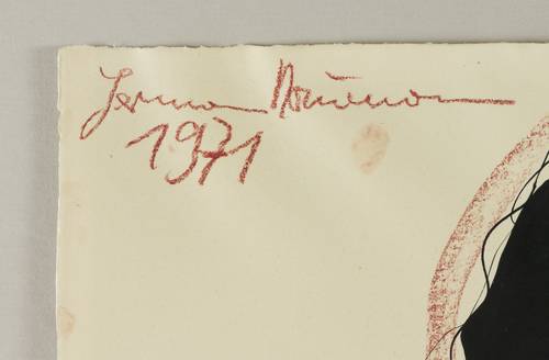 Naumann, Hermann -  -  - Akt mit schwarzem Haar