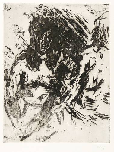 Niemeyer-Holstein, Otto -  -  - Zwei Mädchen im Gespräch