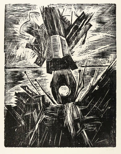 Niemeyer-Holstein, Otto -  -  - Achtersteven eines Wracks