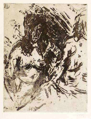 Niemeyer-Holstein, Otto -  -  - Zwei Mädchen im Gespräch