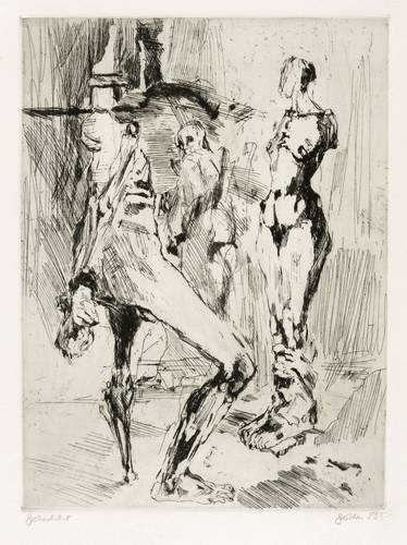 Perthen, Christine -  -  - Im Bildhaueratelier