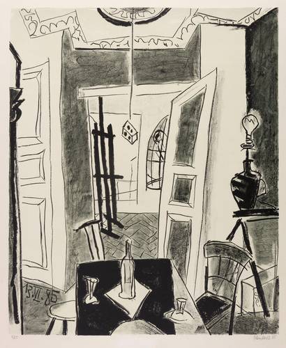 Plenkers, Stefan -  -  - Atelier mit Vogelkäfig