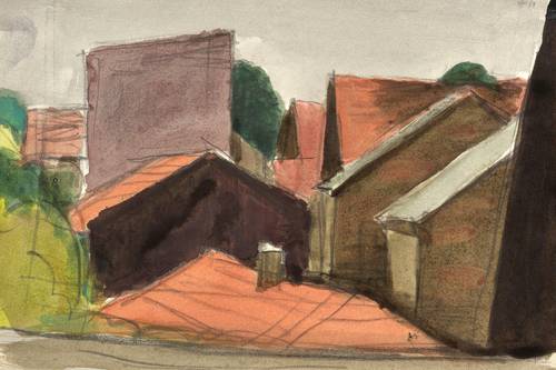 Pukall, Egon -  -  - Dachlandschaft