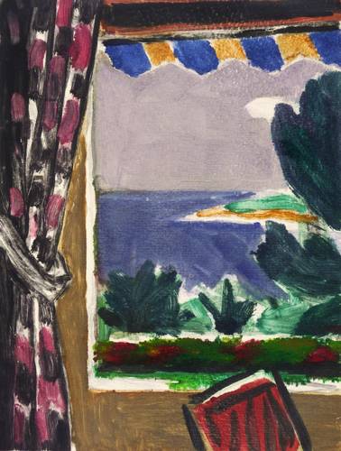 Pukall, Egon -  -  - Interieur mit Stuhl (Côte d’Azur)