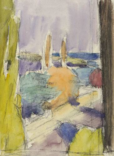 Pukall, Egon -  -  - Pillnitzer Landstraße im Herbst