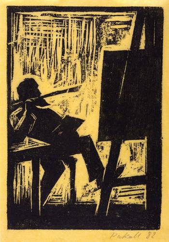 Pukall, Egon -  -  - Maler vor Staffelei