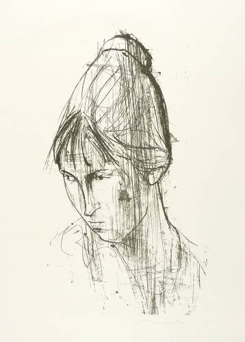 Richter, Hans Theo -  -  - Uta Jähnigen mit geneigtem Kopf