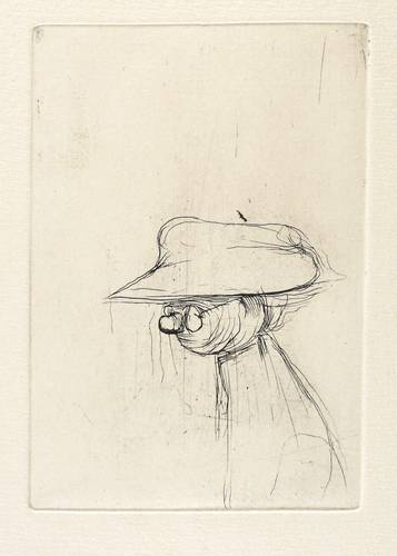 Richter, Hans Theo - Kinderfastnacht - Kinderfastnacht - Frauenmaske mit Hut und Brille