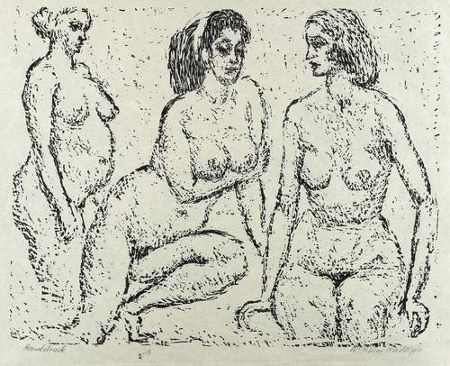 Rudolph, Wilhelm -  -  - Drei Akte mit Schwangerer