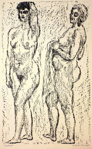 Rudolph, Wilhelm -  -  - Zwei Frauen im Bade